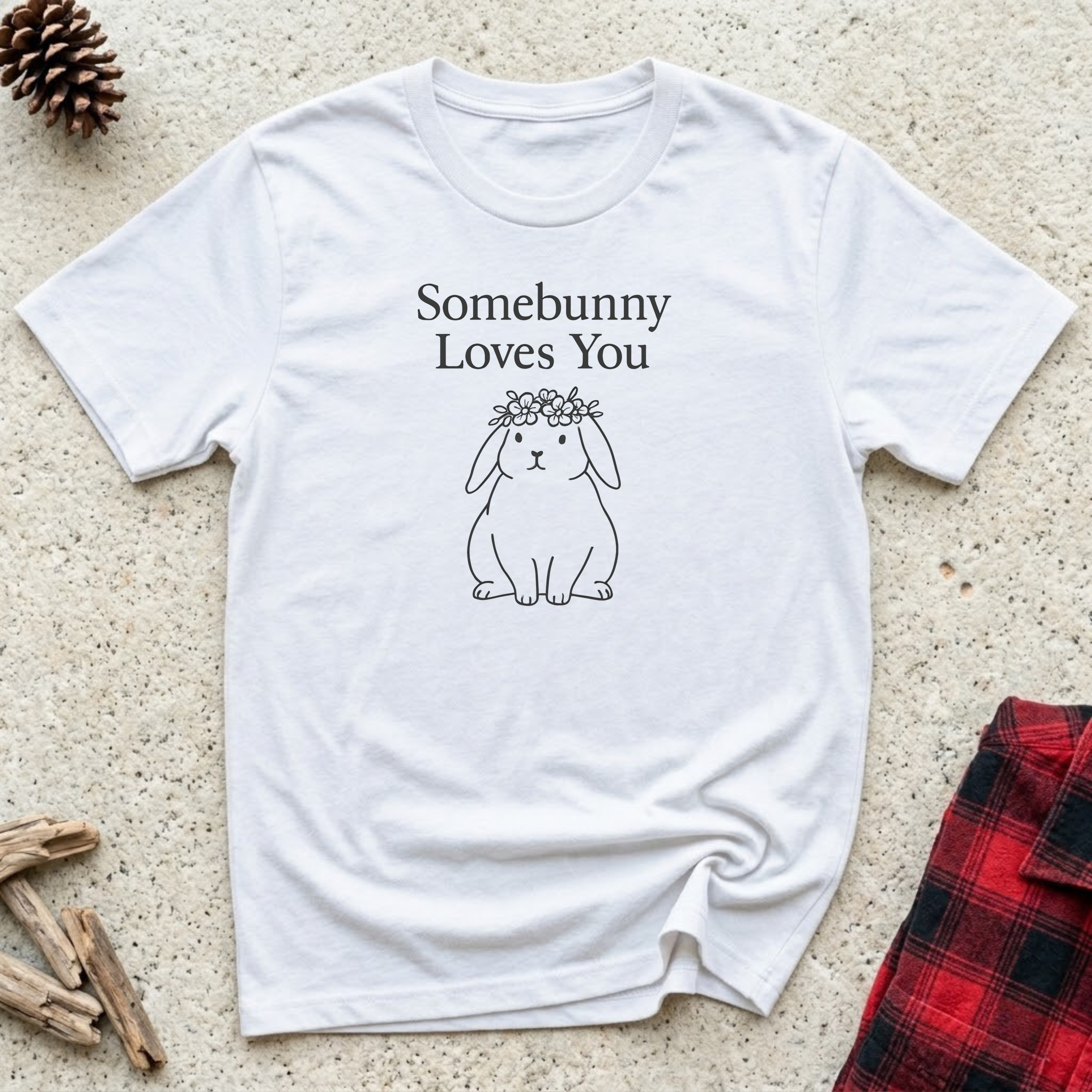 Somebunny Loves You T-Shirt | Cute Bunny Lover Tee | Rabbit Mom Gift
