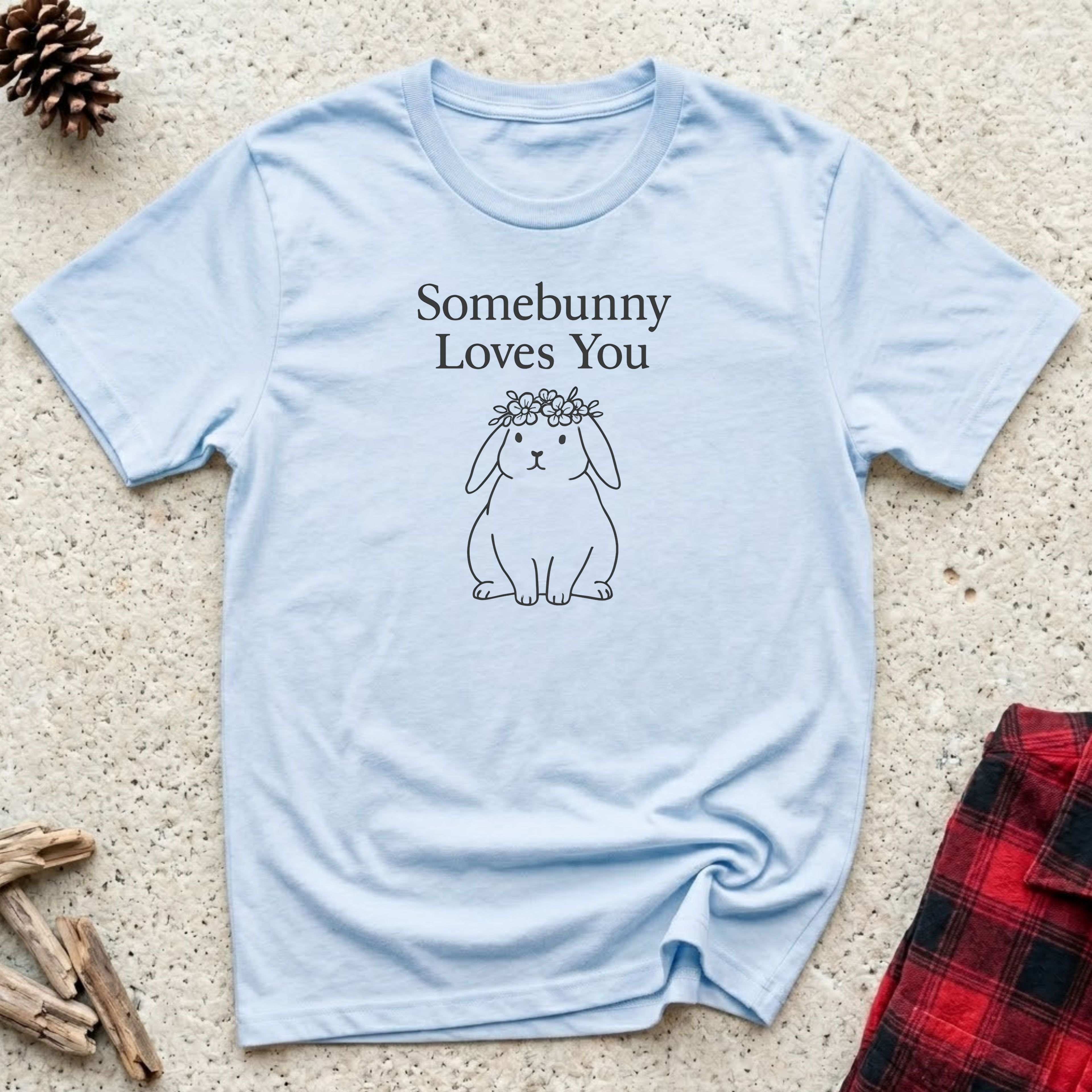 Somebunny Loves You T-Shirt | Cute Bunny Lover Tee | Rabbit Mom Gift