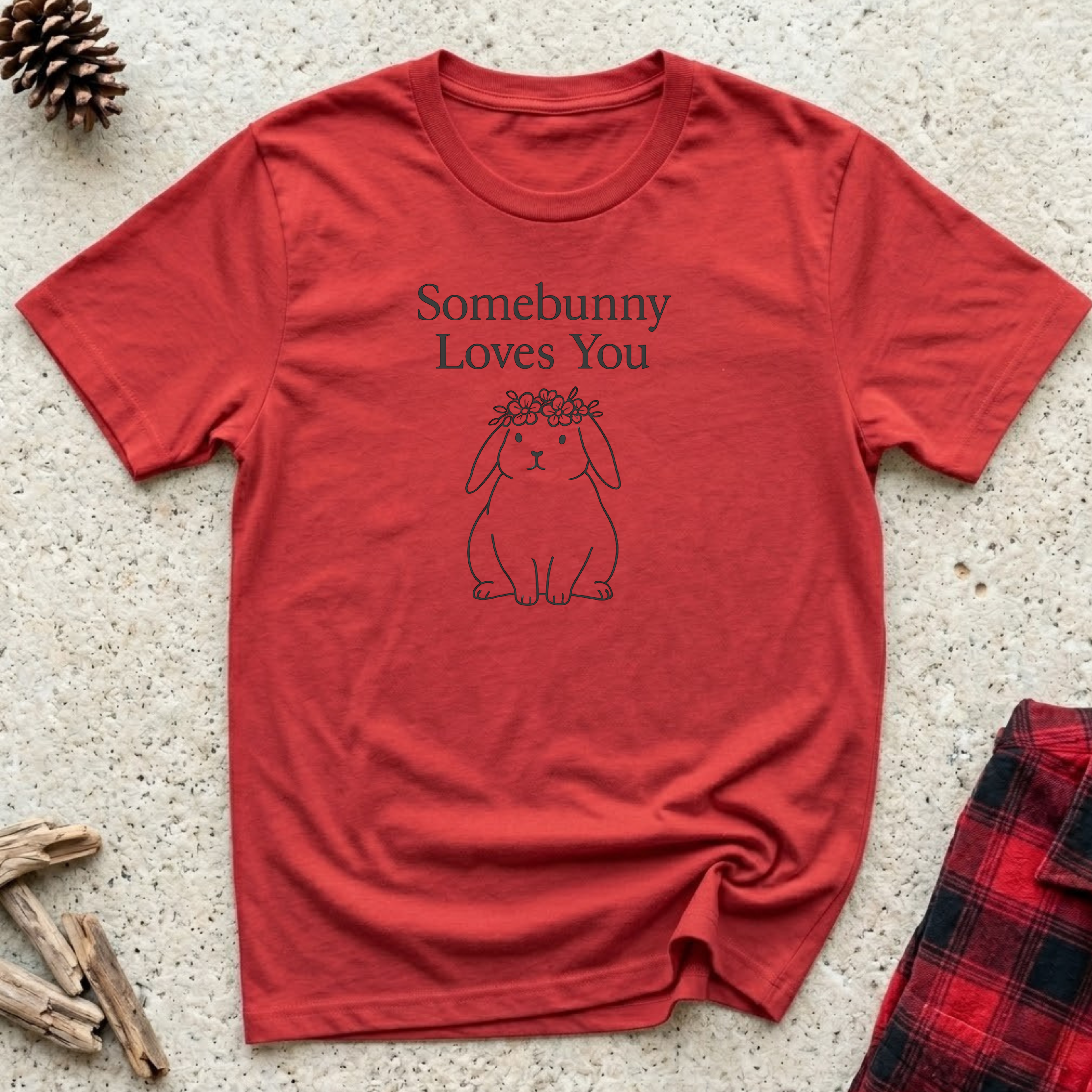 Somebunny Loves You T-Shirt | Cute Bunny Lover Tee | Rabbit Mom Gift
