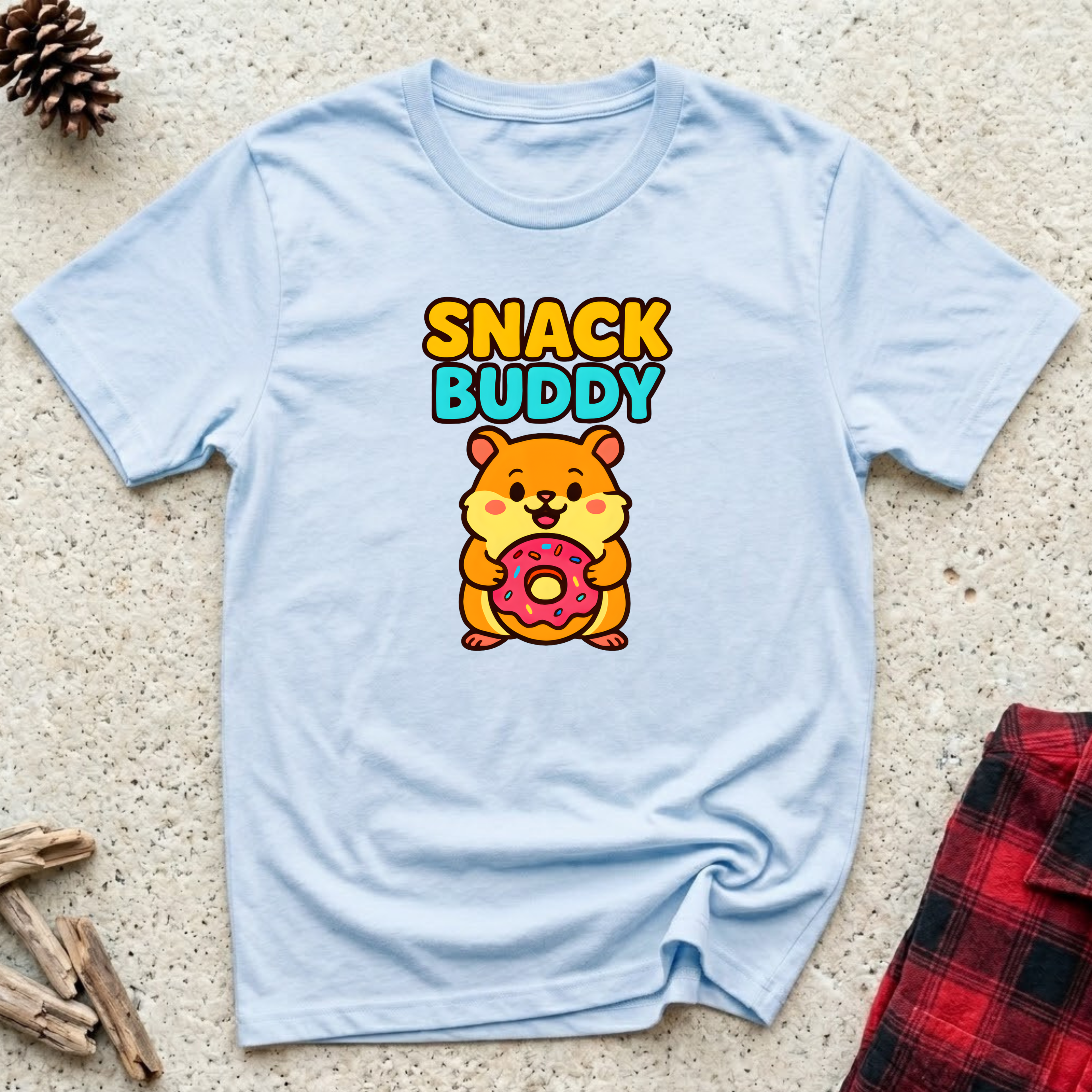Snack Buddy T-Shirt | Funny Hamster Lover Tee | Hamster Owner Gift
