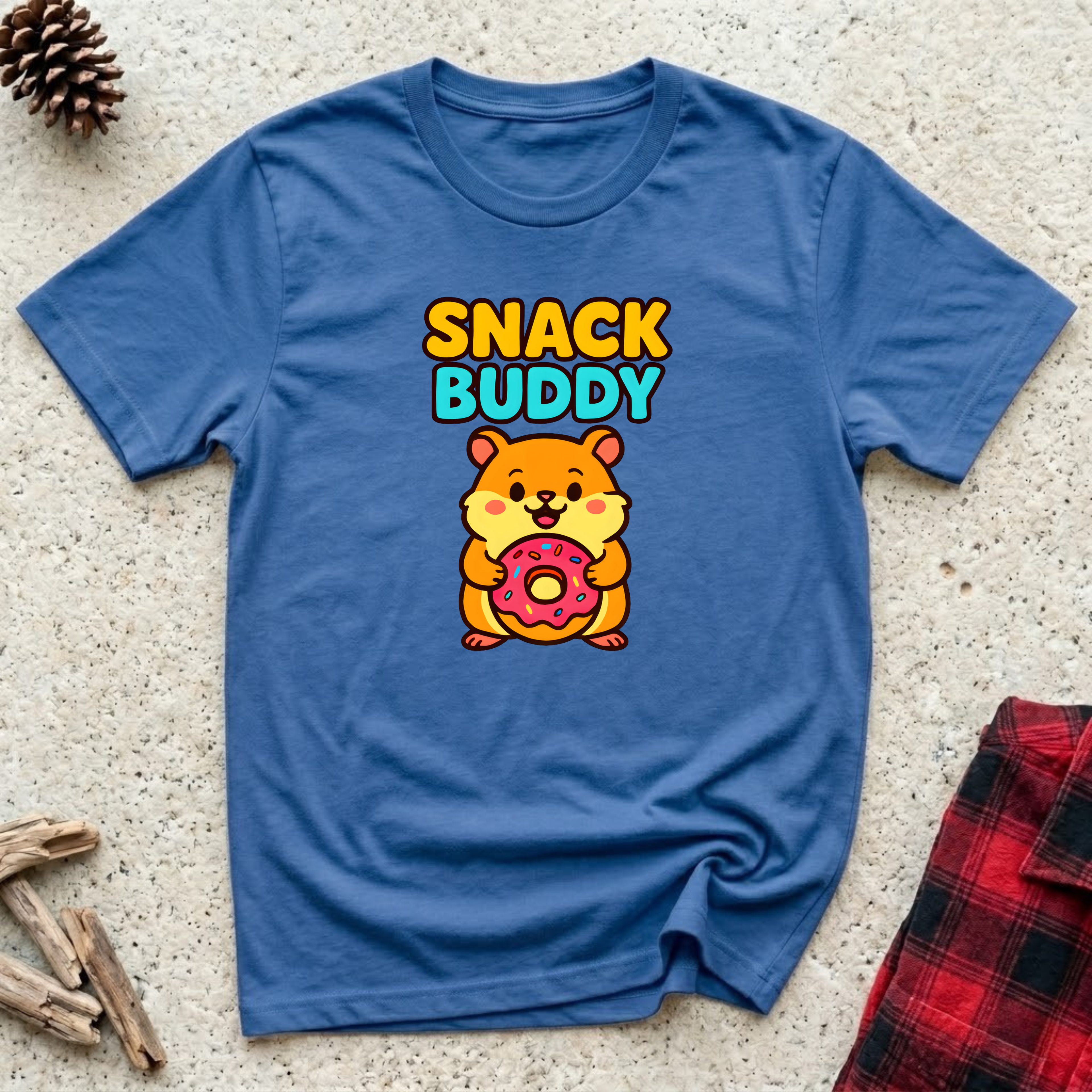 Snack Buddy T-Shirt | Funny Hamster Lover Tee | Hamster Owner Gift