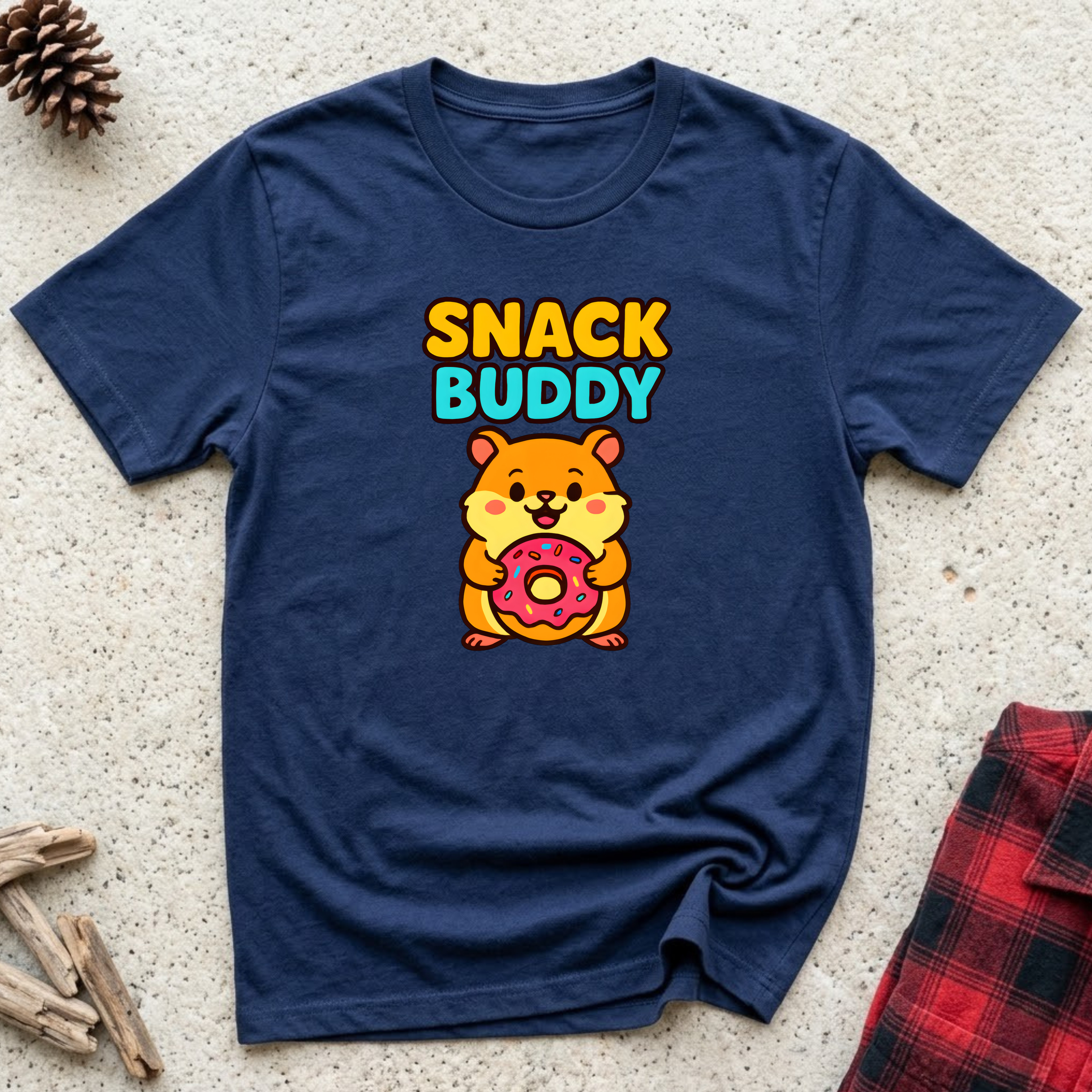 Snack Buddy T-Shirt | Funny Hamster Lover Tee | Hamster Owner Gift