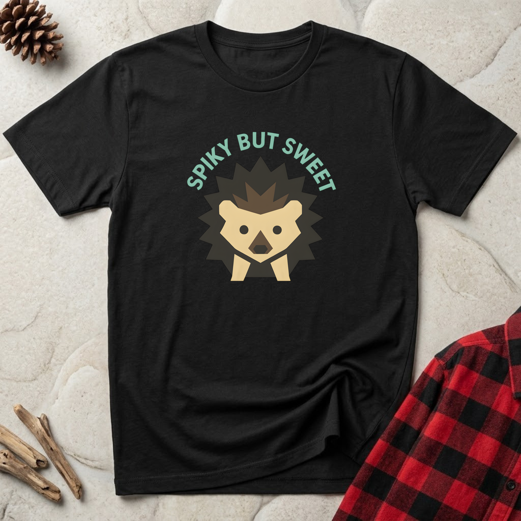Spiky But Sweet T-Shirt | Funny Hedgehog Lover Tee | Hedgehog Owner Gift