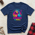 Squawk & Roll T-Shirt | Funny Parrot Music Lover Tee | Bird Owner Gift