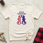 Stick Together Lizard T-Shirt Funny Gecko Lizard Lover Tee | Reptile Owner Gift