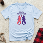 Stick Together Lizard T-Shirt Funny Gecko Lizard Lover Tee | Reptile Owner Gift