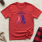 Stick Together Lizard T-Shirt Funny Gecko Lizard Lover Tee | Reptile Owner Gift
