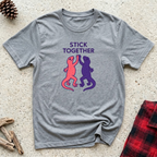 Stick Together Lizard T-Shirt Funny Gecko Lizard Lover Tee | Reptile Owner Gift