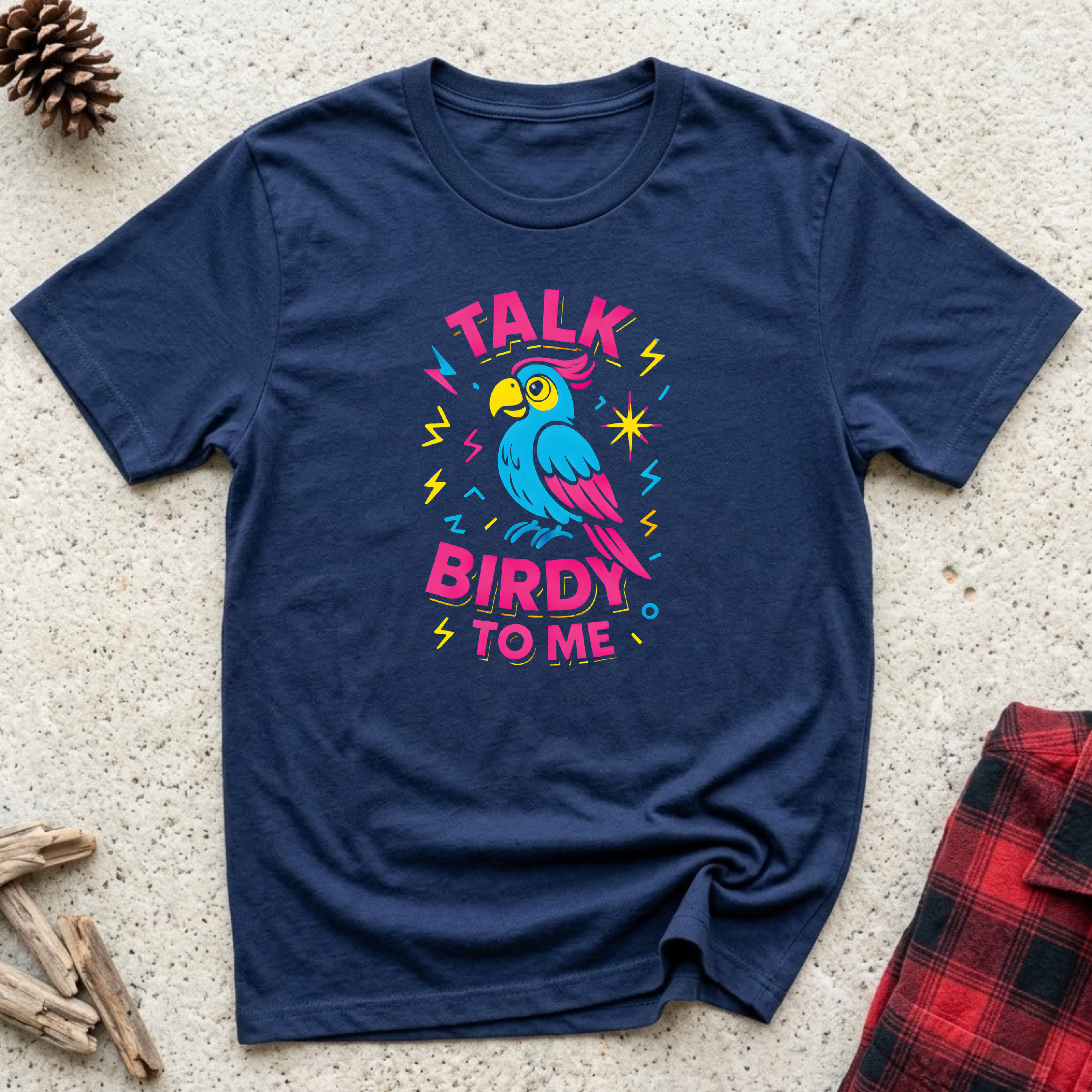 Talk Birdy to Me T-Shirt | Funny Bird Lover Tee | Parrot Owner Gift