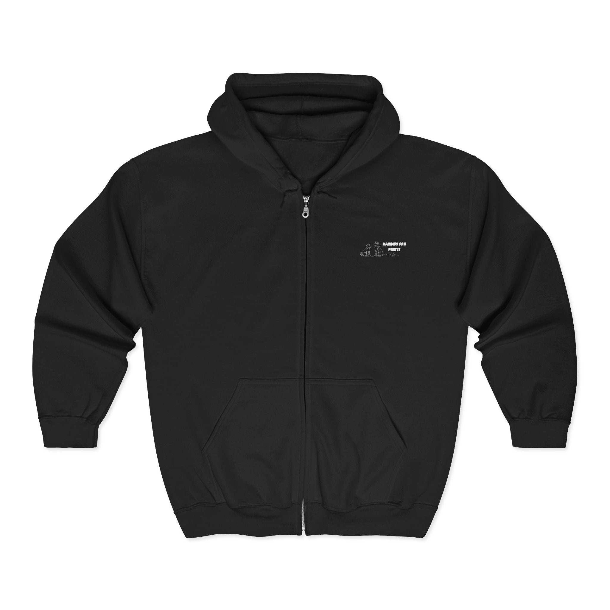 Maximus Paw Prints Full Zip Hoodie