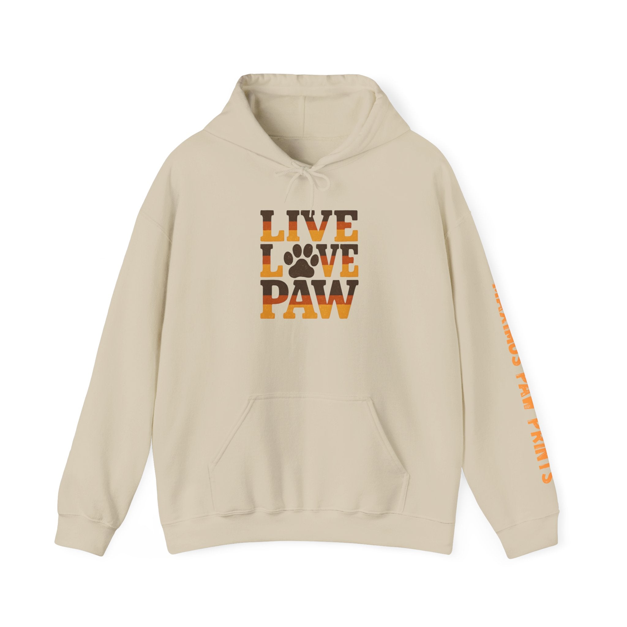 Live Love Paw Hoodie | Funny Pet Lover Sweatshirt | Dog Mom Cat Mom Gift