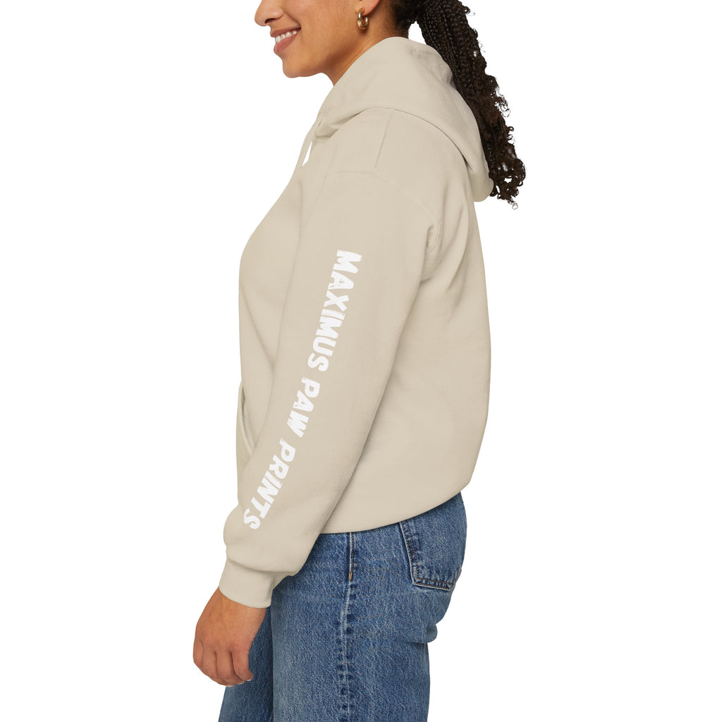 Maximus Paw Prints Hoodie | Pet Bond Sweatshirt | Dog Lover Cat Lover Gift