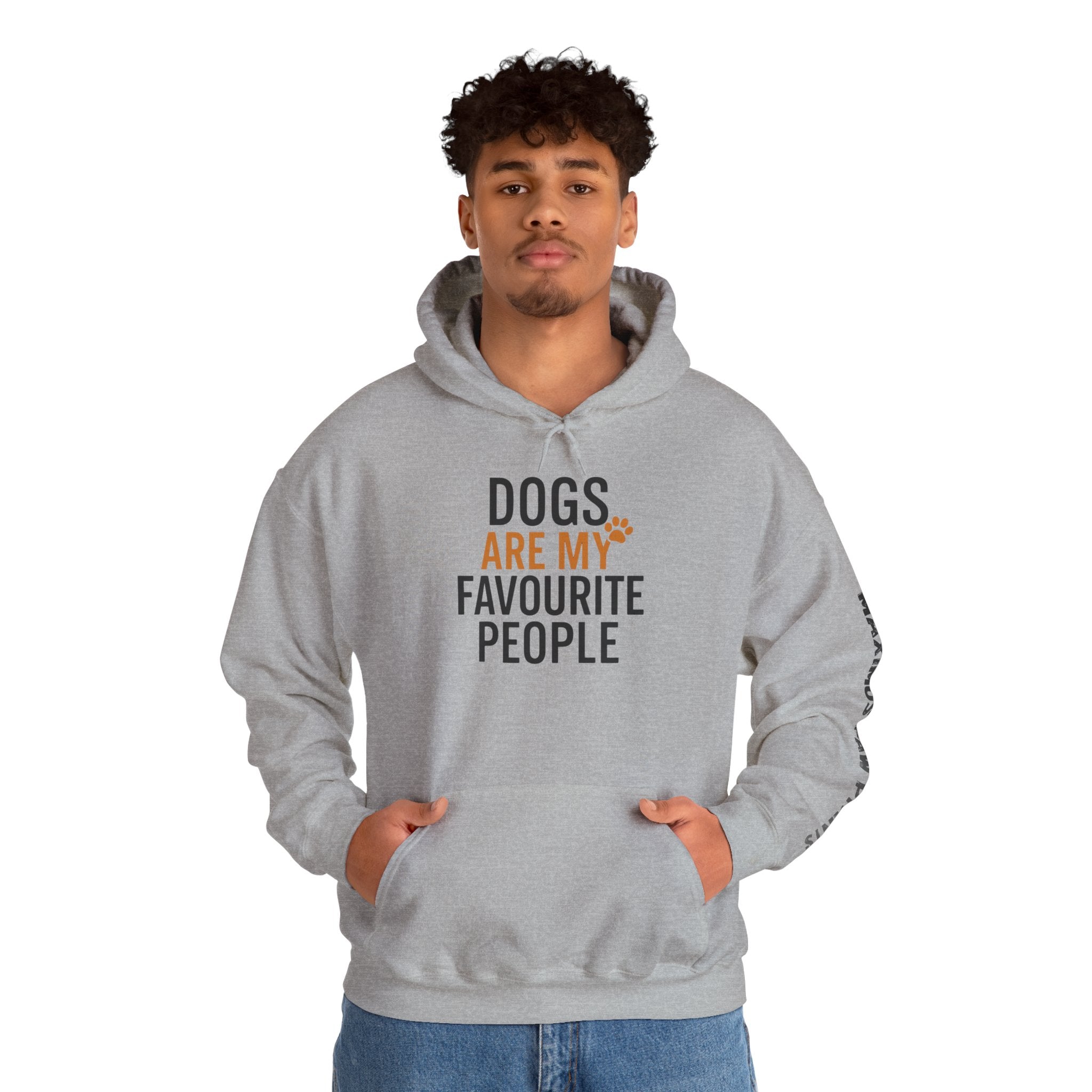 Dogs Are My Favourite People Hoodie | Funny Dog Lover Sweatshirt | Dog Mom Dog Dad Gift