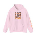 Live Love Paw Hoodie | Funny Pet Lover Sweatshirt | Dog Mom Cat Mom Gift