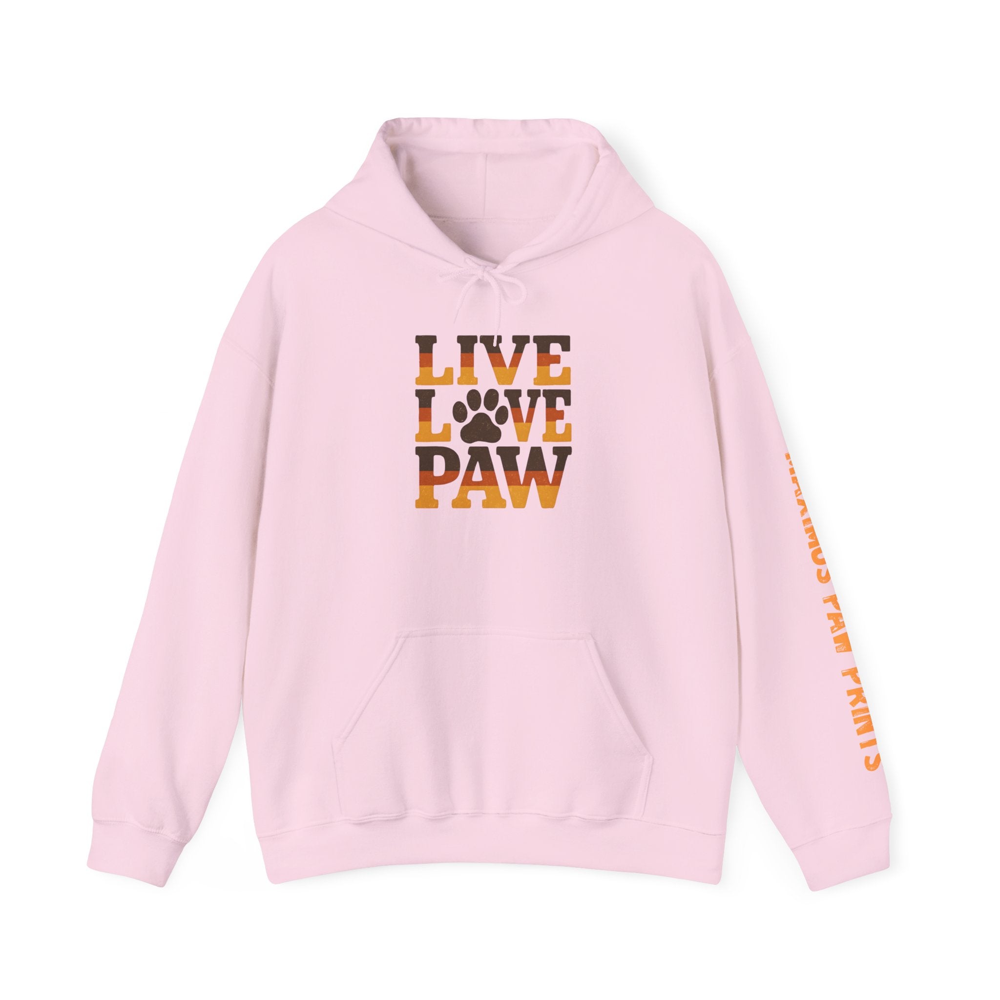 Live Love Paw Hoodie | Funny Pet Lover Sweatshirt | Dog Mom Cat Mom Gift