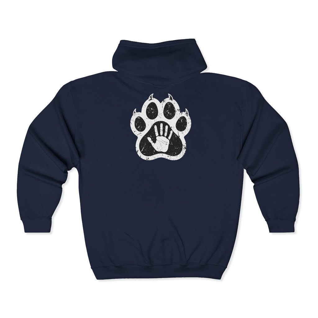 Maximus Paw Prints Full Zip Hoodie