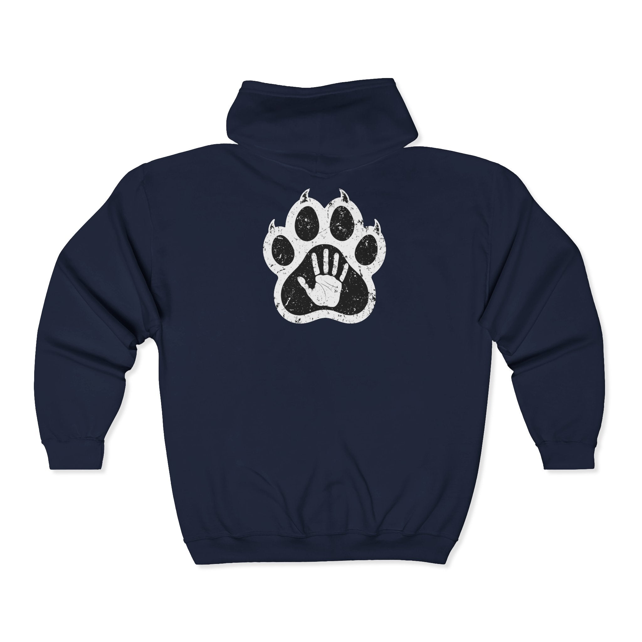Maximus Paw Prints Full Zip Hoodie