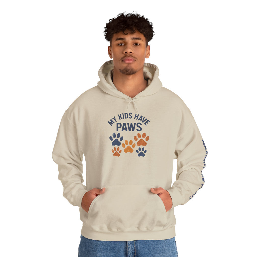 My Kids Have Paws Hoodie | Funny Pet Parent Sweatshirt | Dog Mom Cat Mom Gift