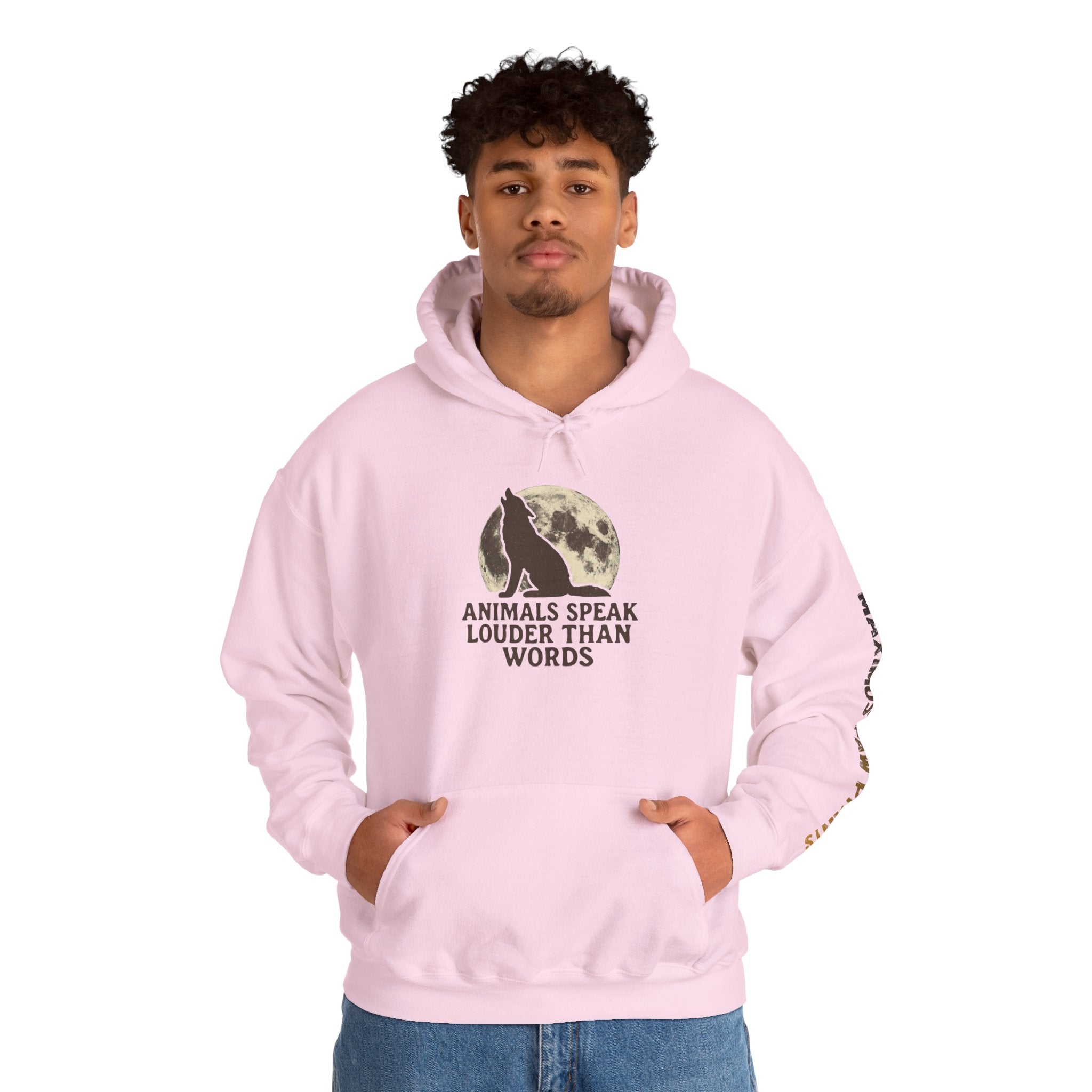 Animals Speak Louder Than Words Hoodie | Animal Lover Sweatshirt | Wildlife Pet Lover Gift