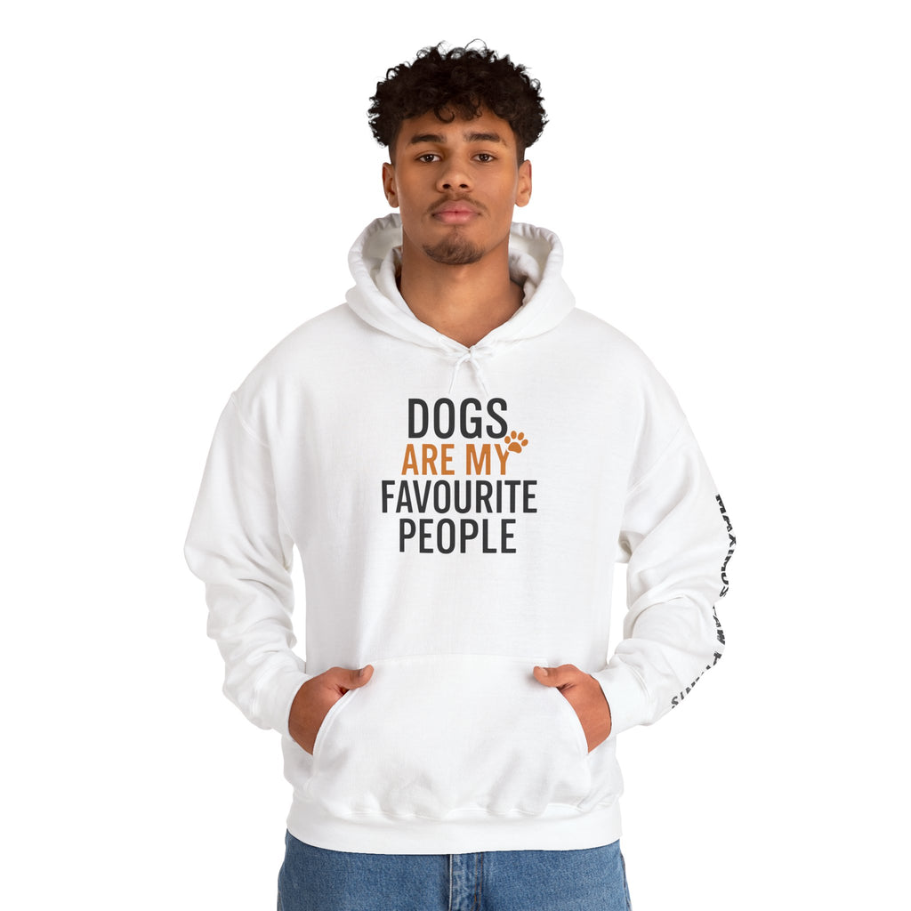 Dogs Are My Favourite People Hoodie | Funny Dog Lover Sweatshirt | Dog Mom Dog Dad Gift