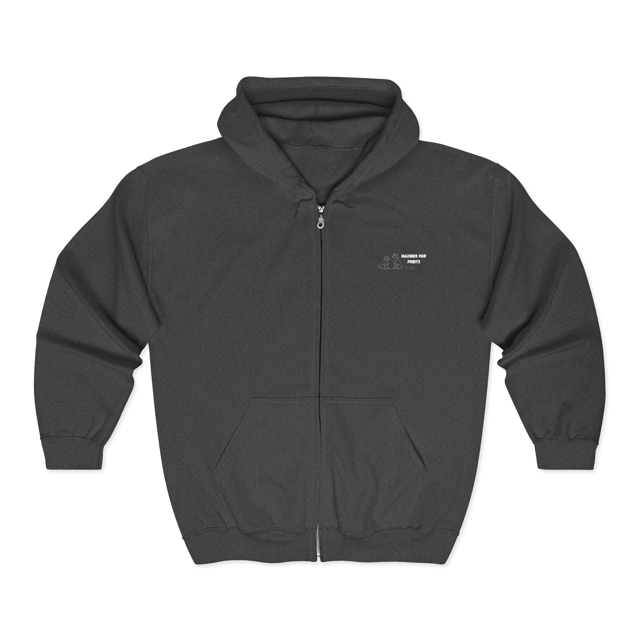 Maximus Paw Prints Full Zip Hoodie