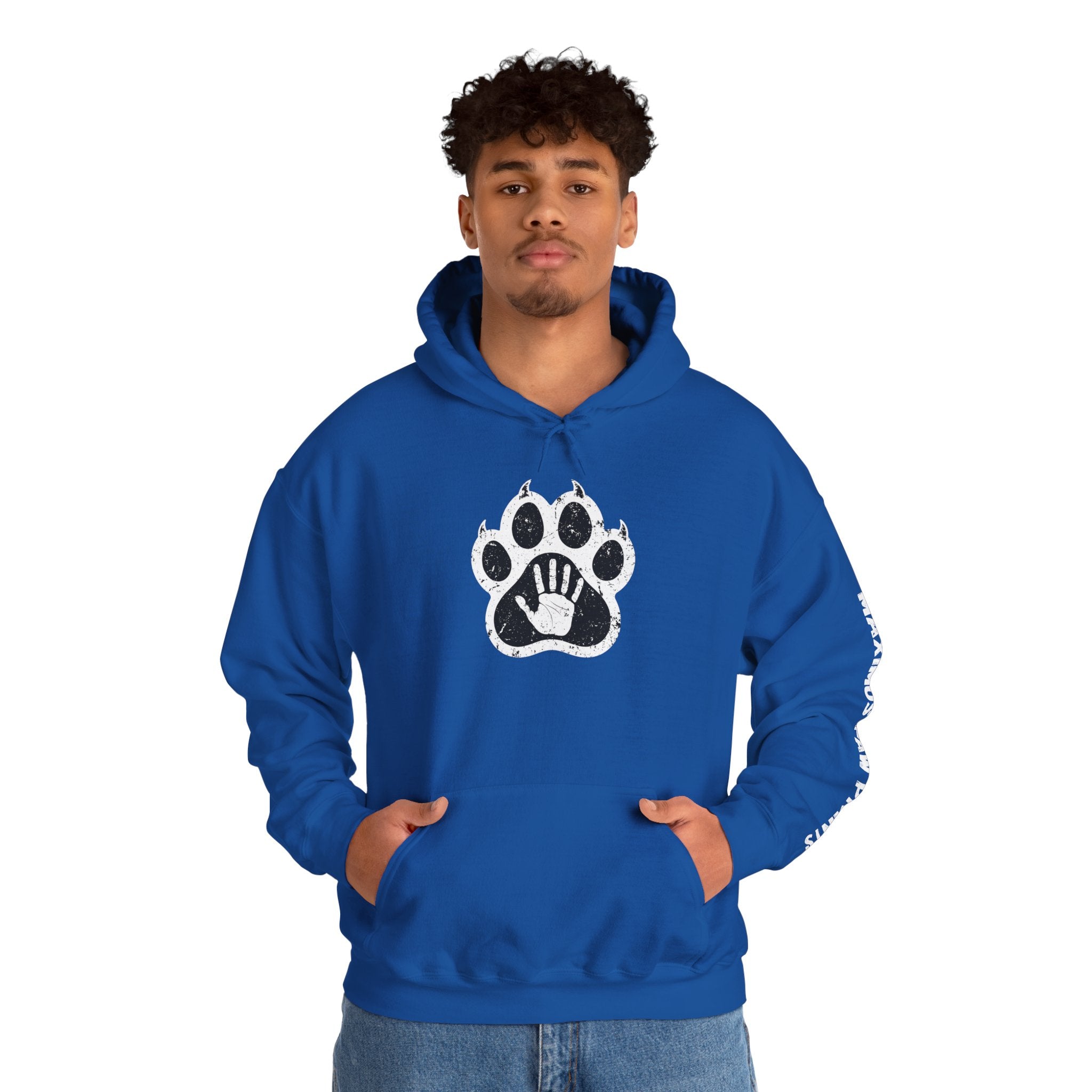 Maximus Paw Prints Hoodie | Pet Bond Sweatshirt | Dog Lover Cat Lover Gift