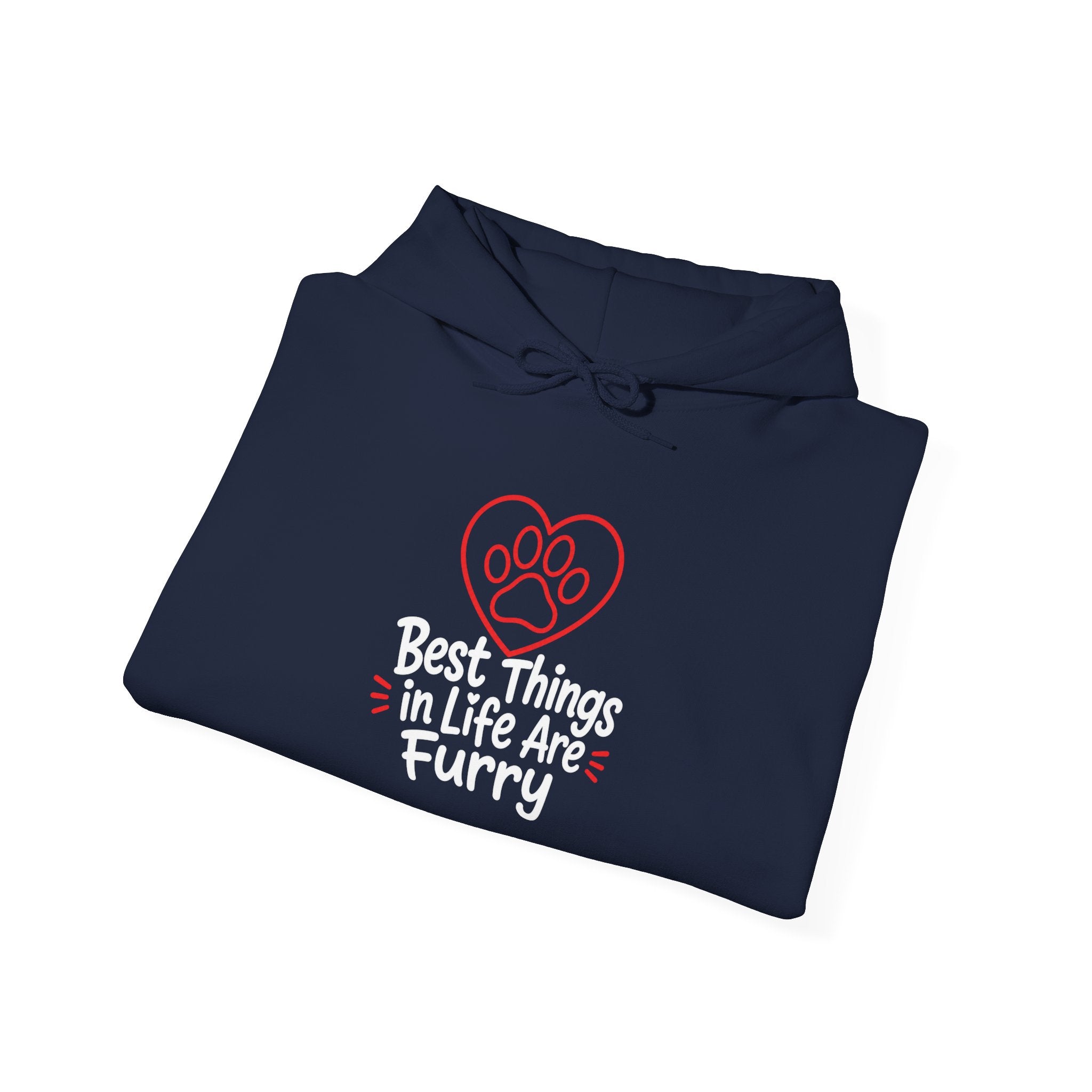 Best Things in Life Are Furry Hoodie | Funny Pet Lover Sweatshirt | Dog Mom Cat Mom Gift