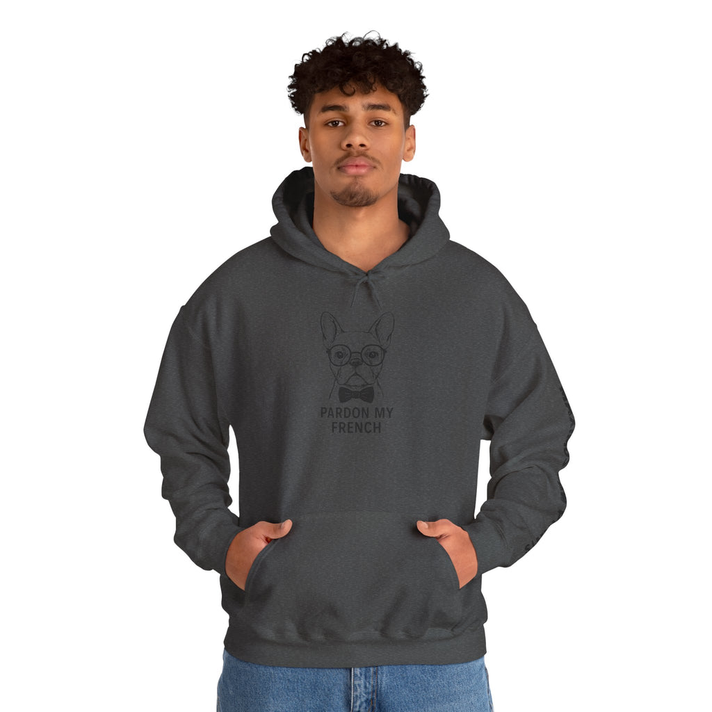 Pardon My French Hoodie | Funny French Bulldog Sweatshirt | Frenchie Lover Gift