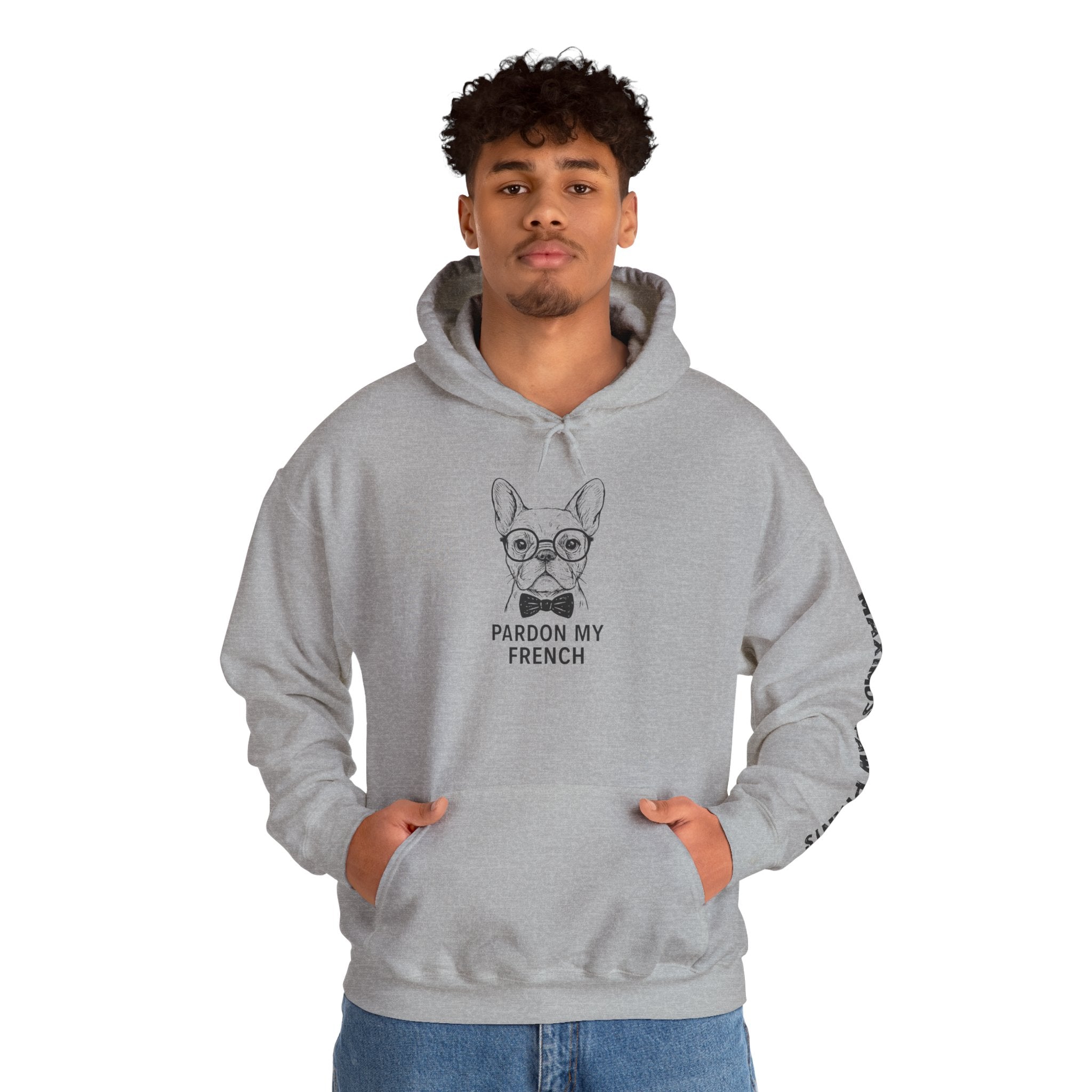 Pardon My French Hoodie | Funny French Bulldog Sweatshirt | Frenchie Lover Gift