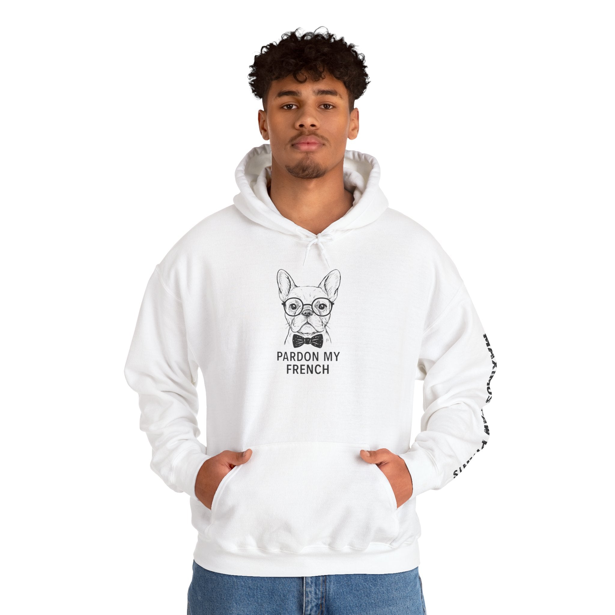 Pardon My French Hoodie | Funny French Bulldog Sweatshirt | Frenchie Lover Gift