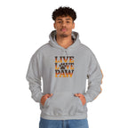 Live Love Paw Hoodie | Funny Pet Lover Sweatshirt | Dog Mom Cat Mom Gift