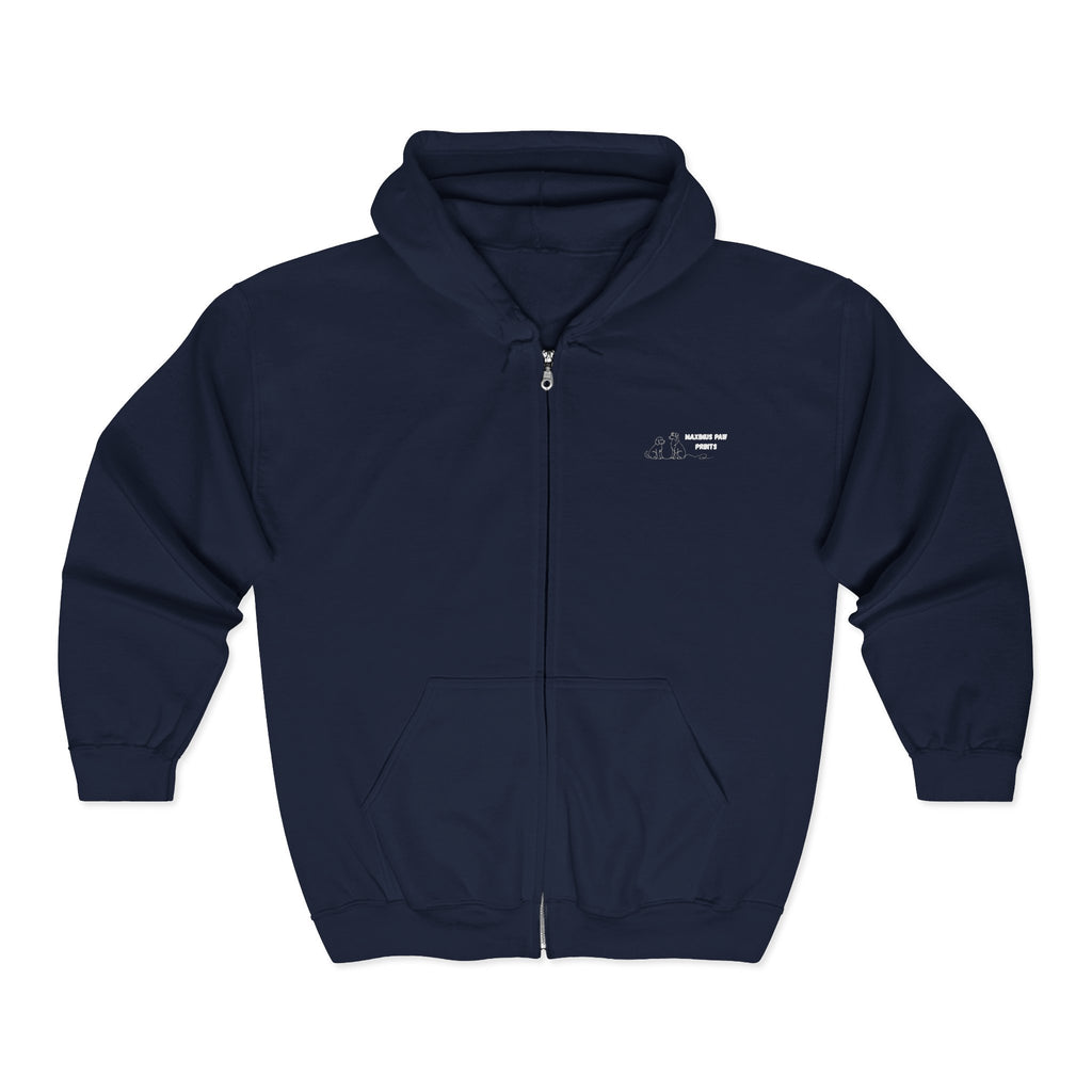 Maximus Paw Prints Full Zip Hoodie