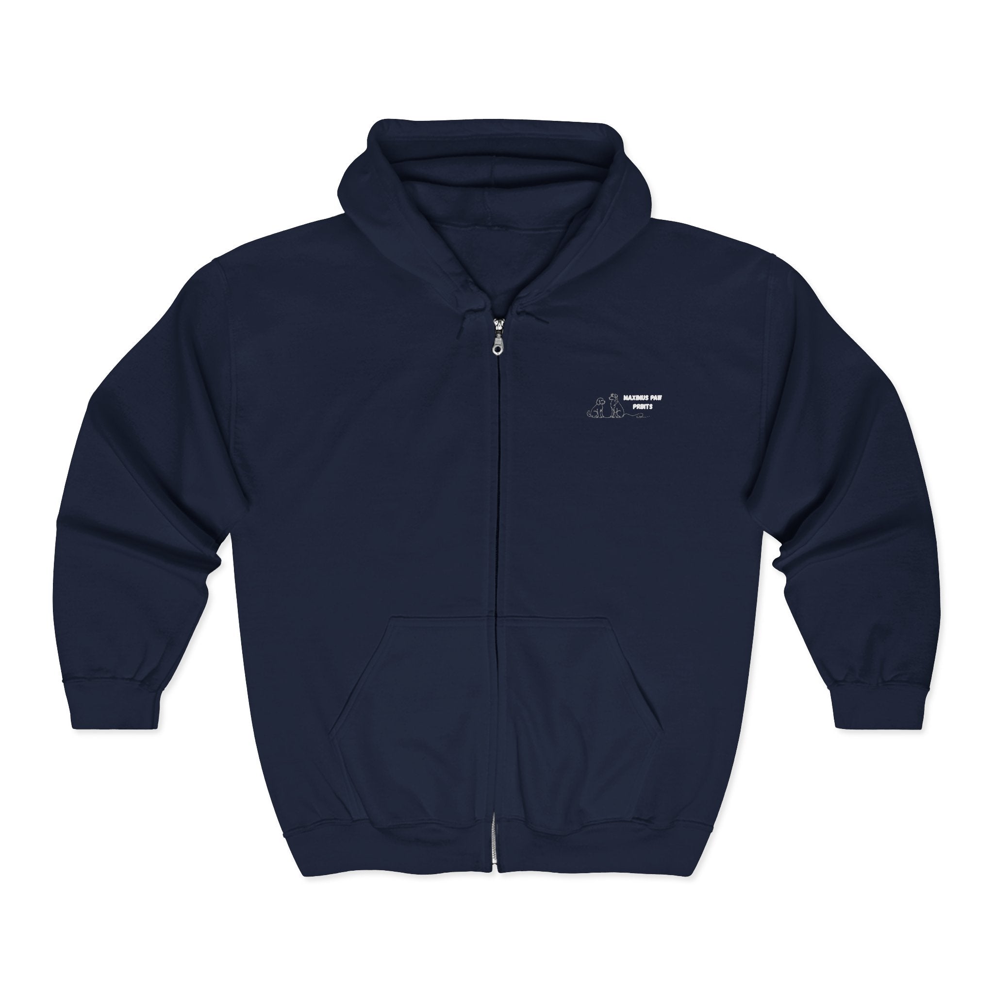 Maximus Paw Prints Full Zip Hoodie
