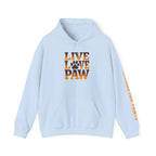 Live Love Paw Hoodie | Funny Pet Lover Sweatshirt | Dog Mom Cat Mom Gift
